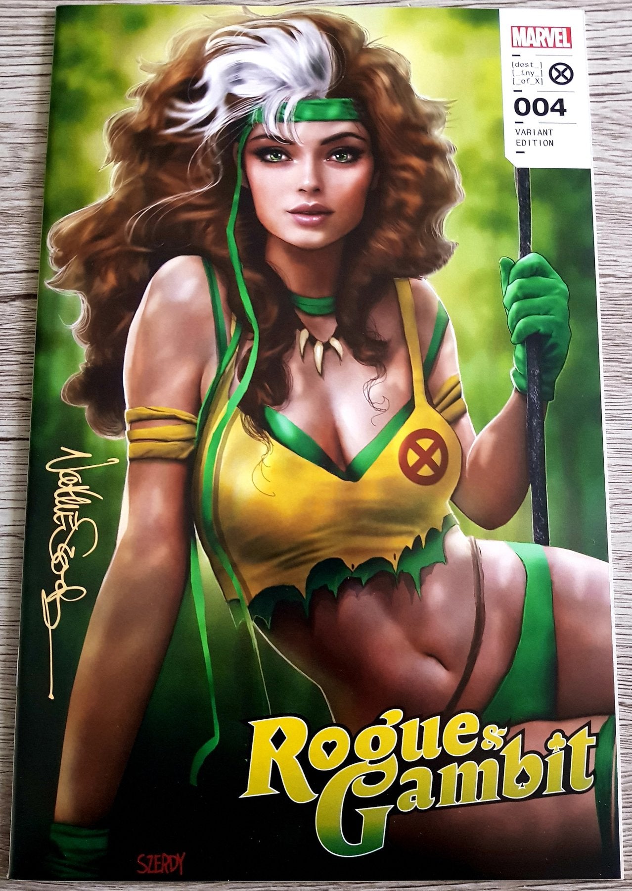 Rogue and Gambit #4 Variant Exclusive Signed by artist Nathan Szerdy