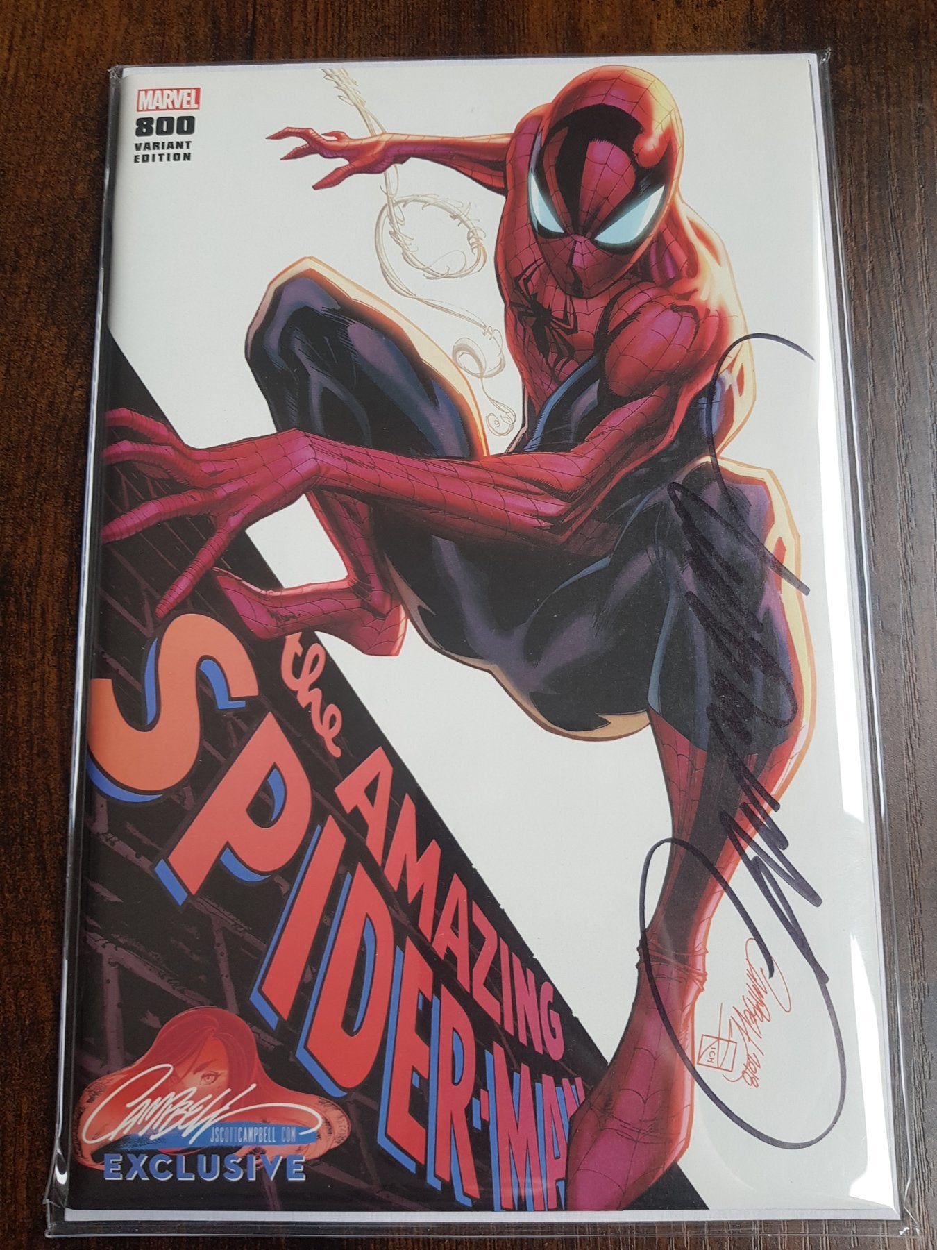 Amazing Spider-Man #800 (Spider-Man Cover) Signed by J.Scott Campbell