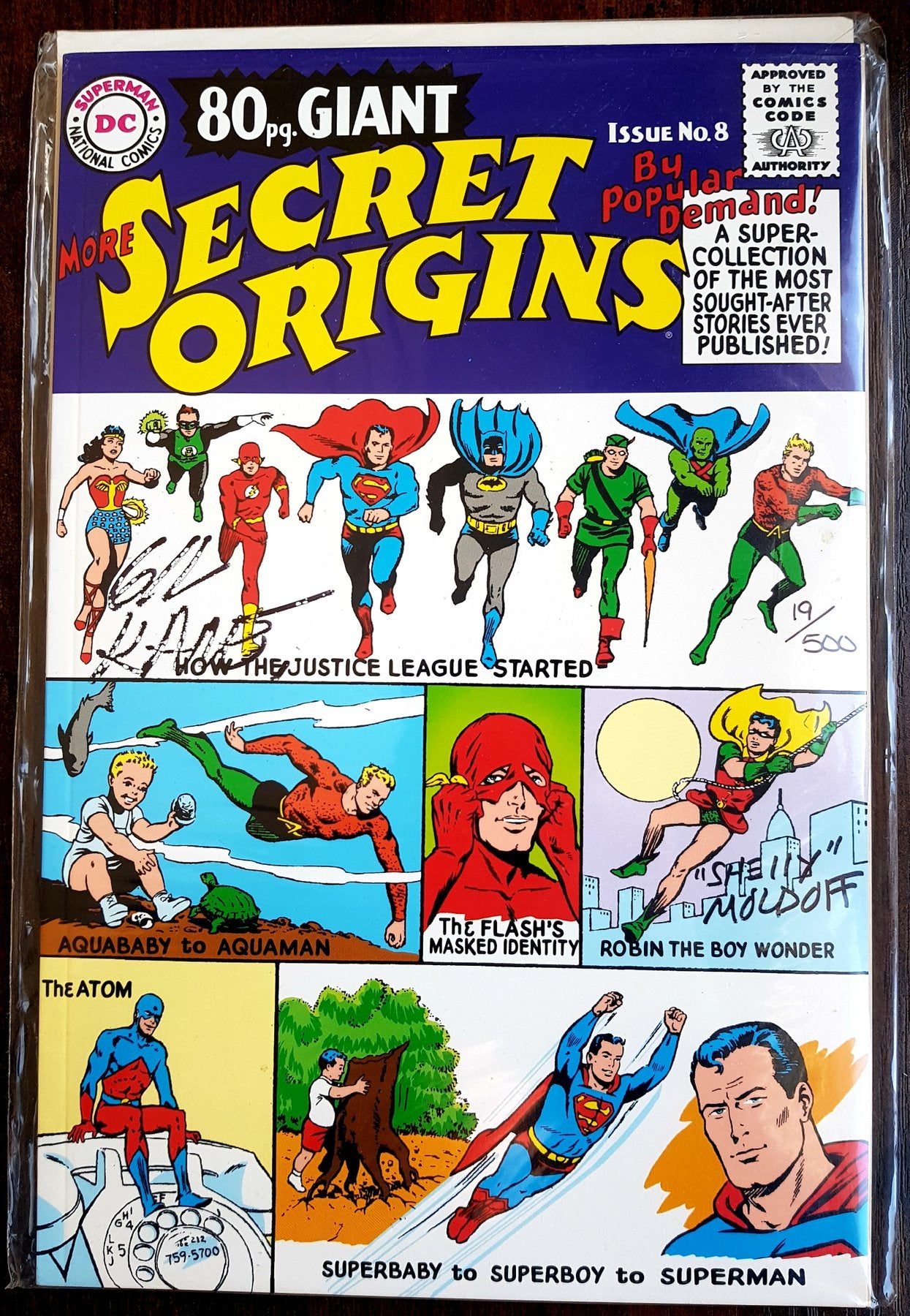 More Secret Origins 80-Page Giant Replica Edition #8 - Signed by Gil Kane and Shelly Moldoff