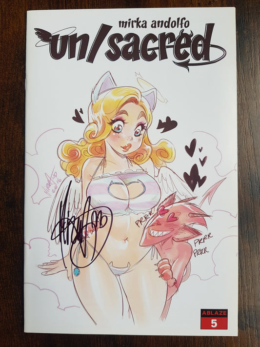 Mirka Andolfo's Un/Sacred #5 - Signed by creator Mirka Andolfo ! SOLD OUT Only one ! With COA !