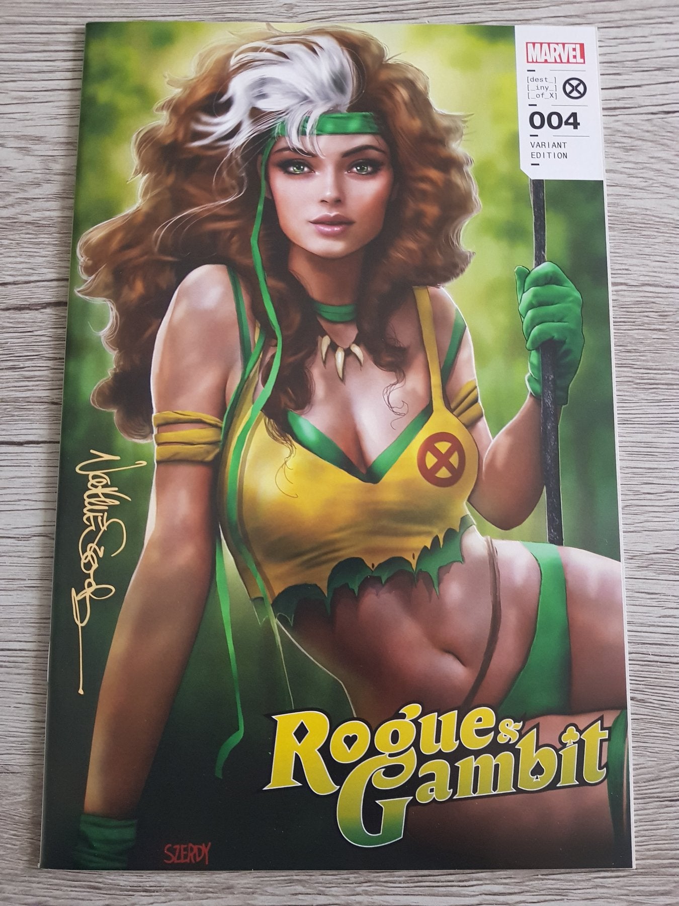 Rogue and Gambit #4 Variant Exclusive Signed by artist Nathan Szerdy