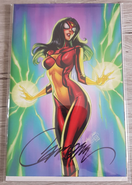 Spider Woman #1 Virgin Cover Signed by J.Scott Campbell !! Limited 3000 Copies