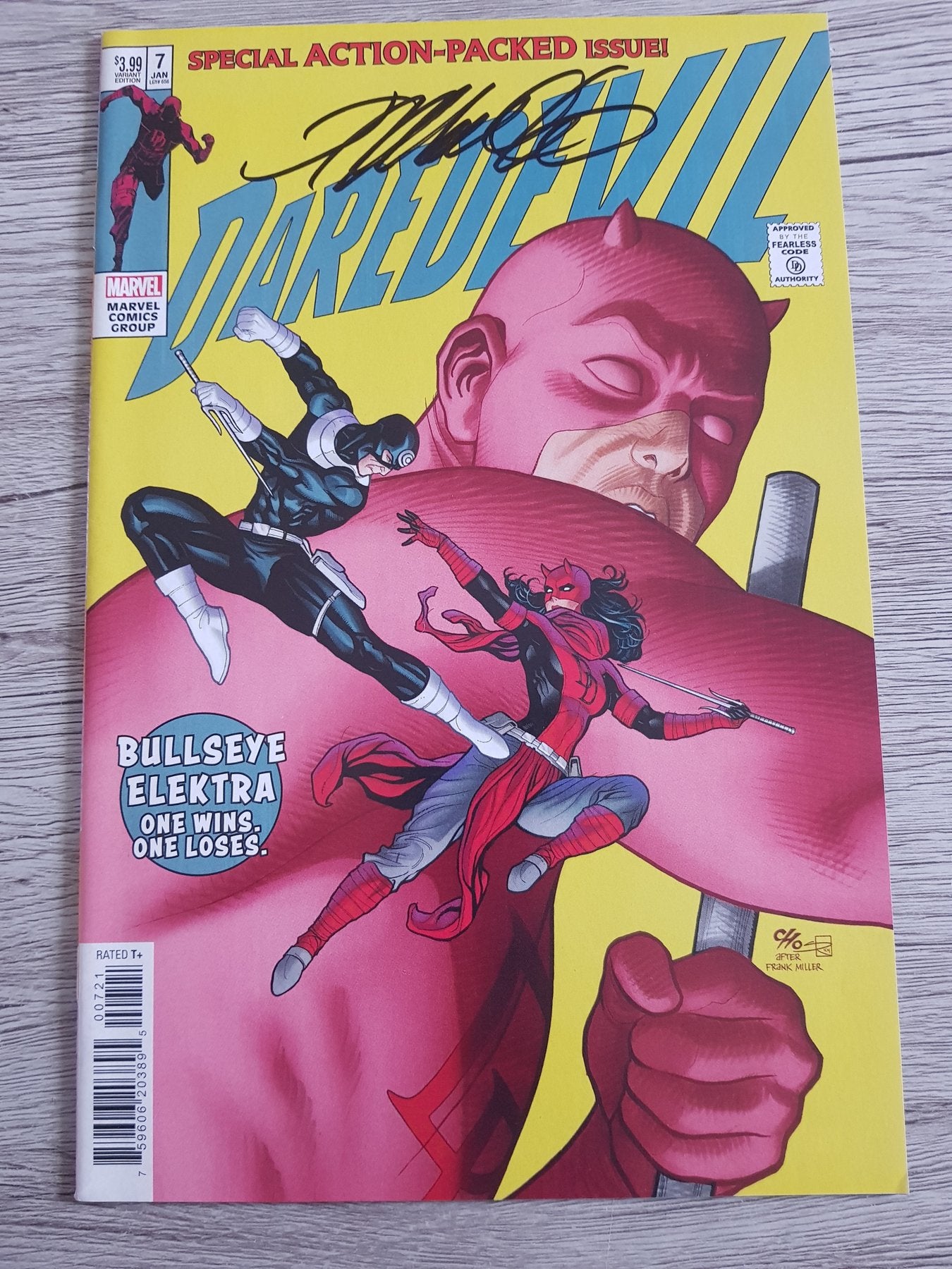 Daredevil #7 Variant Homage After Frank Miller Signed by artist Frank CHO !