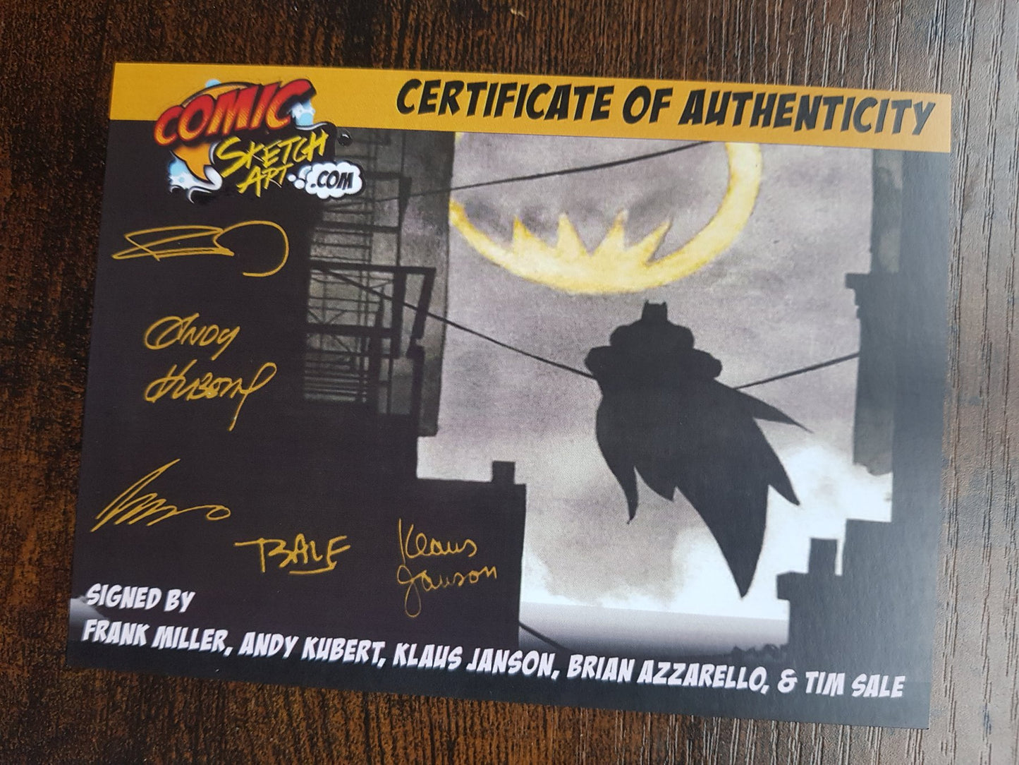 Dark Knight III: The Master Race #1 - Signed by entire team - Tim Sale, Frank Miller, Andy Kubert, Klaus Janson and Brian Azzarello