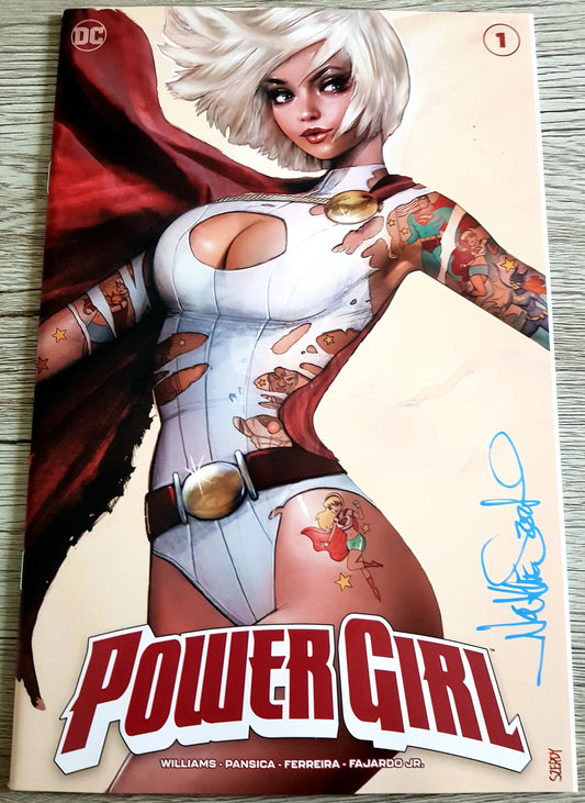 Power Girl #1 Variant Exclusive Signed by artist Nathan Szerdy