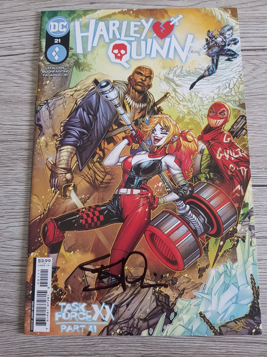 Harley Quinn #21 Jonboy Meyers Cover Signed by story creator Stephanie Phillips !!!