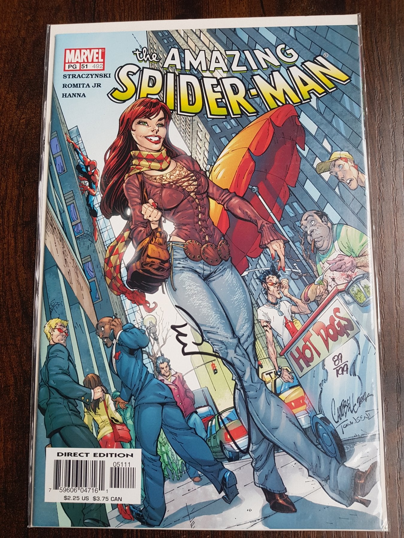 Amazing Spider-Man #492 (J.Scott Campbell Cover)Signed by Tim Townsend