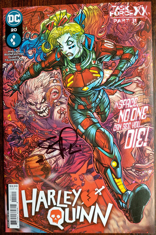 Harley Quinn #20 - Jonboy Meyers Cover - Signed by Stephanie Phillips + COA