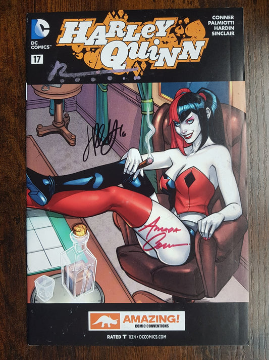 Harley Quinn #17 - Convention Exclusive - Signed by Jimmy Palmiotti, Chad Hardin and Amanda Conner