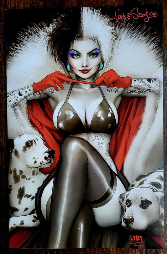 Cruella Cosplay Zirty Girls- Signed by Nathan Szerdy + COA