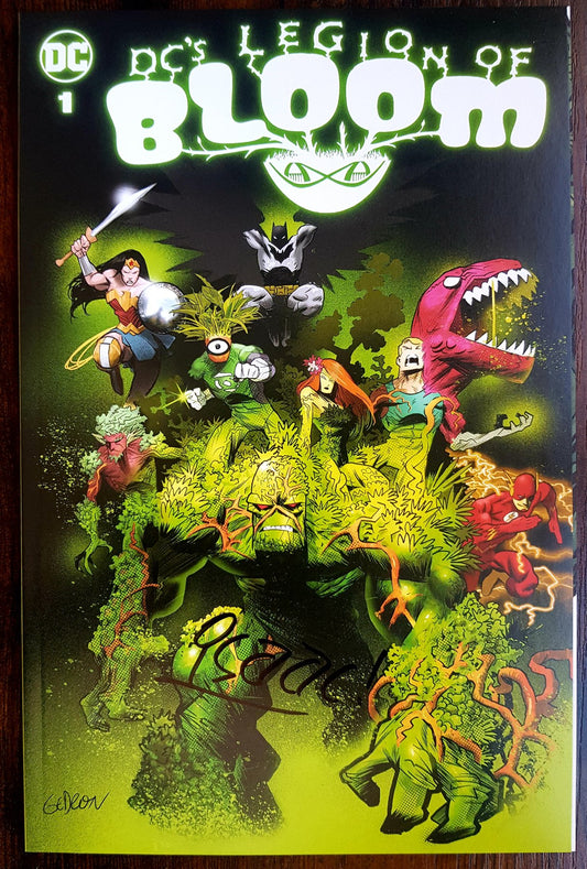 DC'S LEGION OF BLOOM #1 "Juan Gedeon Cover" - Signed by artist Isaac Goodhart - With COA