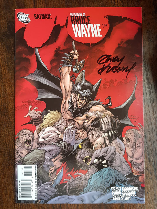 Batman :The Return of Bruce Wayne #1 Signed by artist Andy Kubert