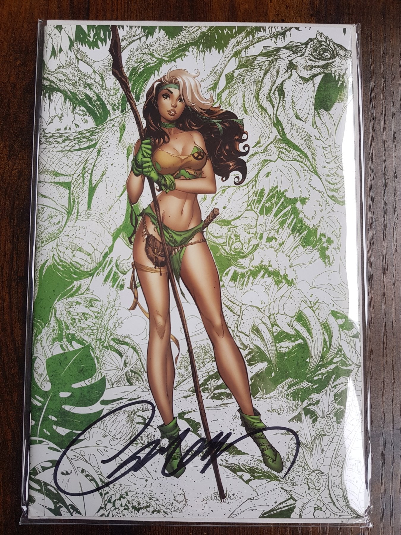 Uncanny X-Men #12  Rogue 'sketch' Signed by J.Scott Campbell