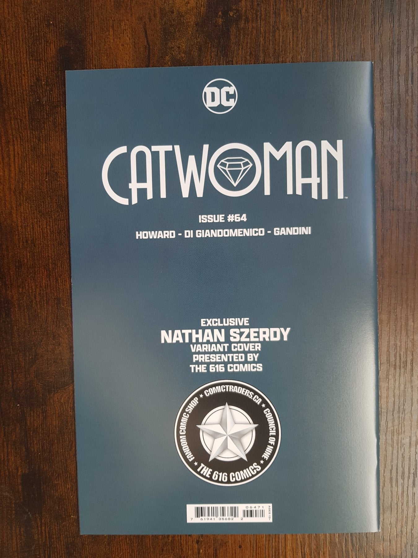 Catwoman #64 - Signed by Nathan Szerdy + COA
