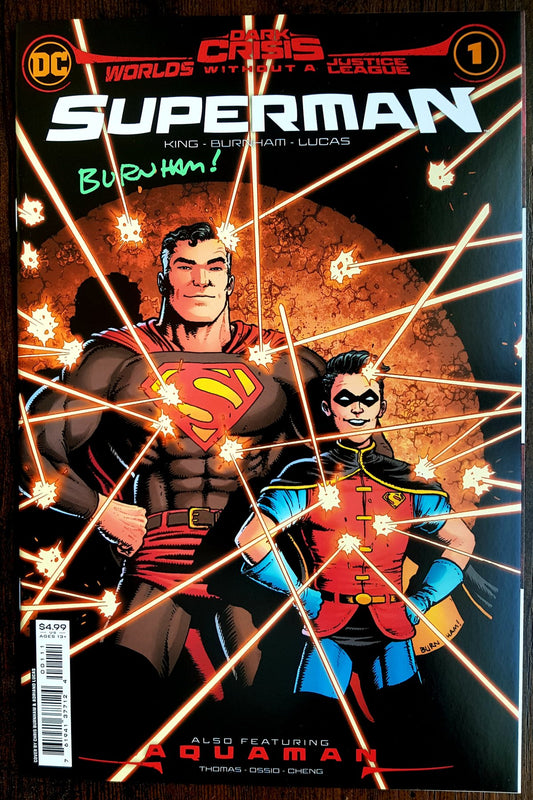 Dark Crisis: Worlds Without a Justice League – Superman #1 - Signed by Chris Burnham + COA